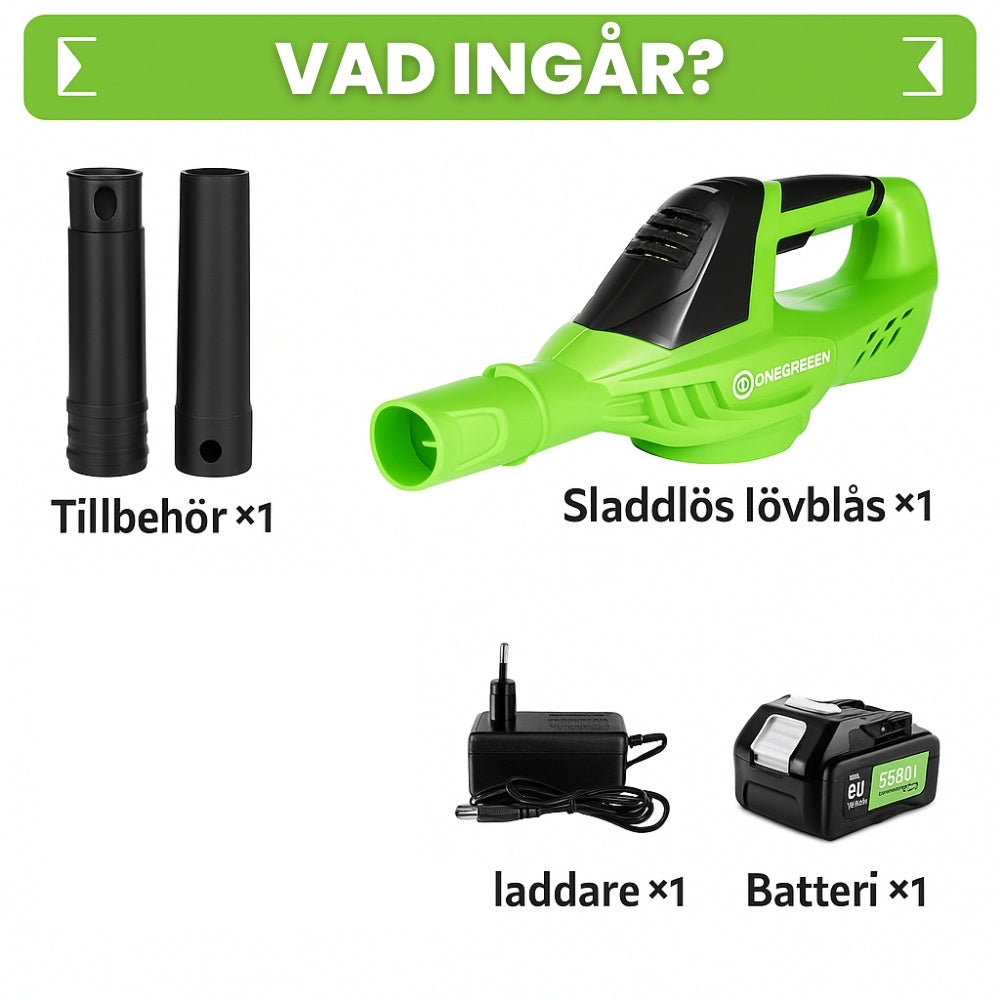 MAXFORCE Sladdlös Lövblås